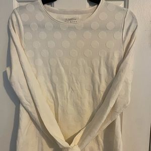 BNWT The Talbots Tee long sleeve, cream Size S